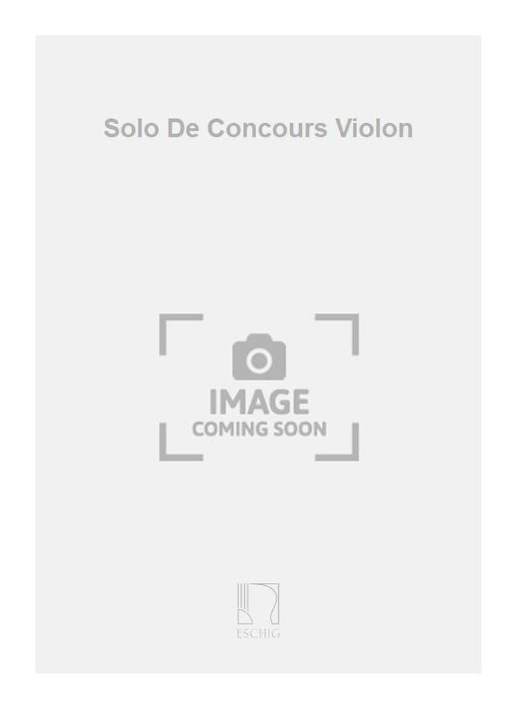 Solo De Concours Violon